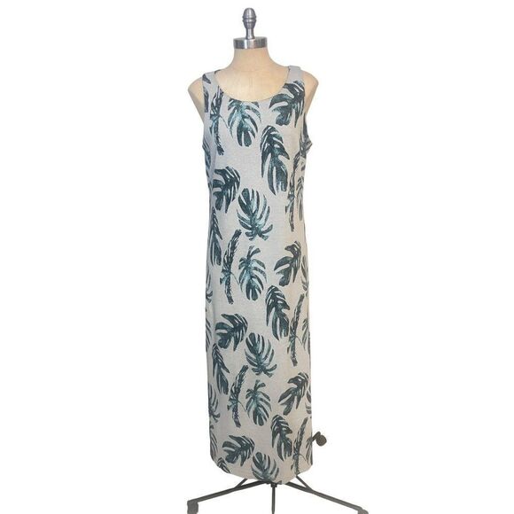 Tyler Boe Claudia Maxi Shift Dress Blue Size Medium - Picture 2 of 6